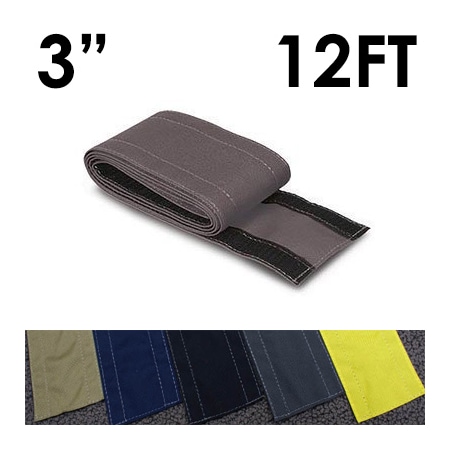 Electriduct Carpet Cable Cover, 12 ft L, 3 in W, 1 Channel, Nylon, Gray CC-SC-3-12-GY